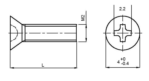 m2沉頭螺釘