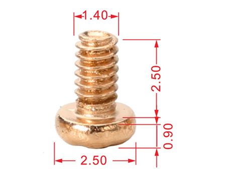 盤(pán)頭鍍玫瑰金A級(jí)面殼小螺絲